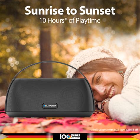 ATOMIK Grab 20W Portable Boombox Party Speaker (Black) – Blaupunkt India