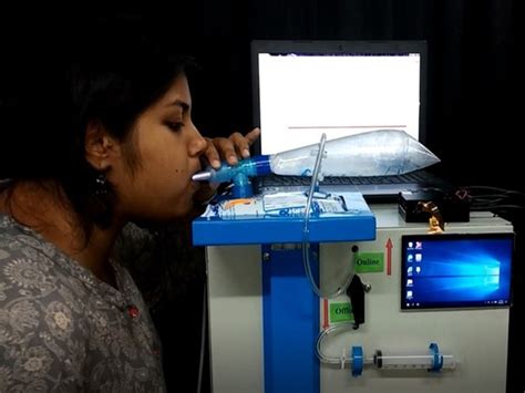 The breath-print of the exhalation will tell if there is an infection ...