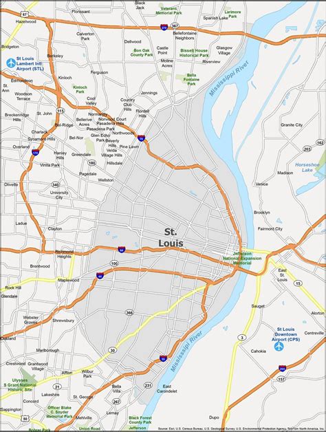 St Louis Mo Zip Code Map at Cathy Remington blog