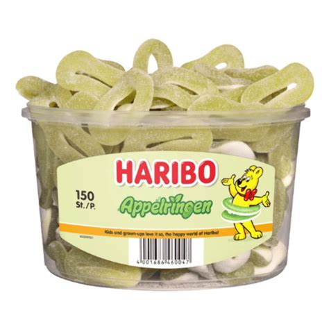 Buy HARIBO Candy | HARIBO Apple Rings | Pack of 150 | HARIBO Gummies ...