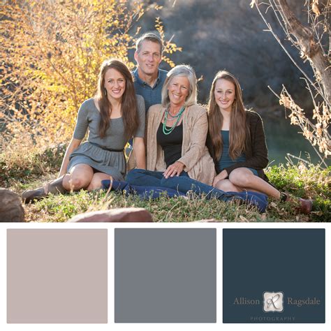 Family Portrait Color Palettes - Durango Wedding and Family Photographers