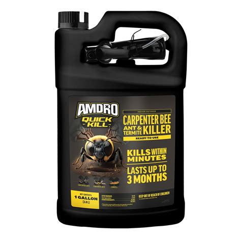 Amdro Quick Kill Carpenter Bee, Ant & Termite Killer Trigger Sprayer, 1 ...