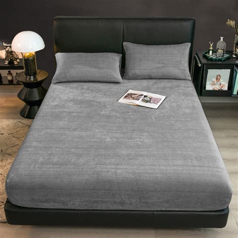 Quinlirra Clearance Flannel Sheets Queen 3-Piece Plush Fleece Sheet Bed ...