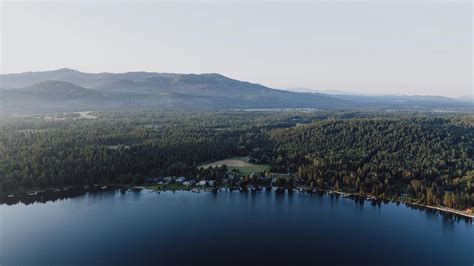 Aerial View of Priest River, Idaho's Scenic Landscape · Free Stock Photo