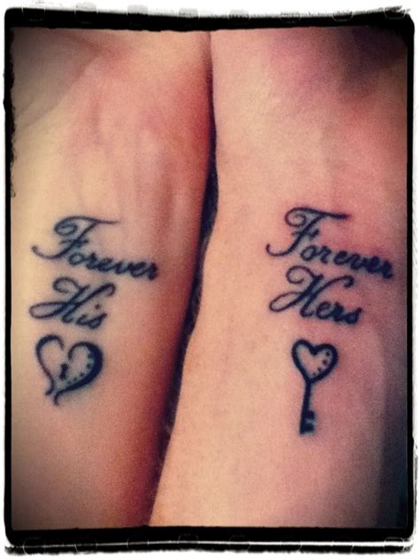 matching tattoo ideas for husband and wife
