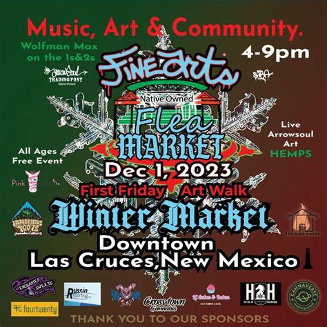 Fine Art Flea Market DEC1st Friday Winter Market Las Cruces, New Mexico ...