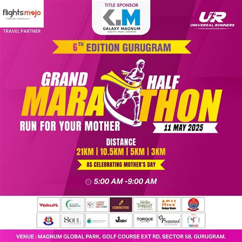 6th Edition Gurugram Grand Half Marathon-2025, MAGNUM GLOBAL PARK ...
