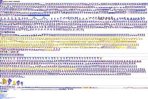 Sonic 3 Ultimate Sonic sprite sheet by sieisiew on DeviantArt