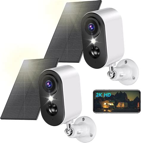Amazon.com : YUPBOE Security Cameras Wireless Outdoor Solar: Battery ...