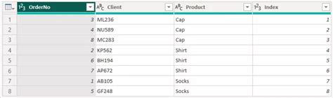 Image result for Use Index On a Power Query