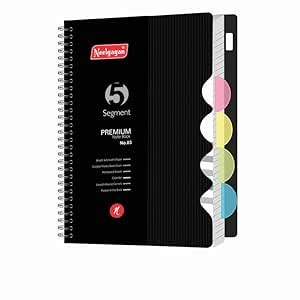 NEELGAGAN Premium Notebook No.03, Five Subject, 300 Pages, (21.7cm X 28 ...