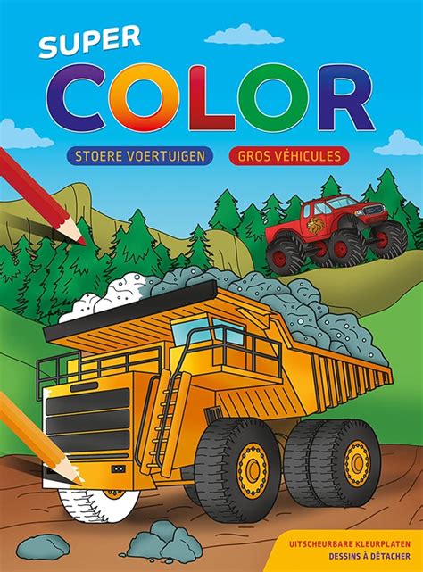 Amazon.in: Buy Super color gros vehicules bloc de coloriage Book Online ...