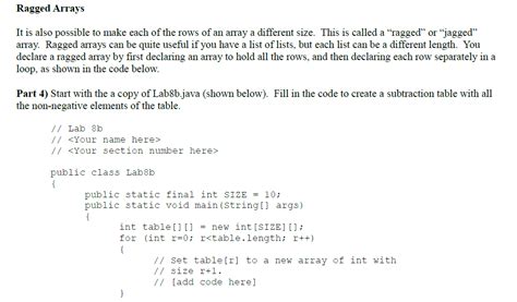 Image result for Ragged Array Java