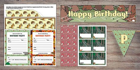 Woodland Birthday Party Pack - Twinkl Party