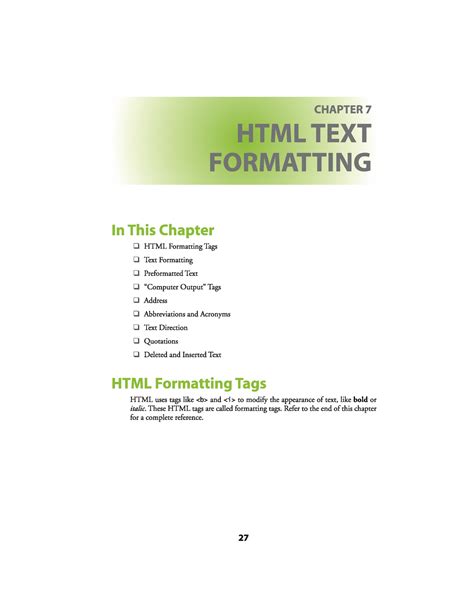 5-html-5-formatting styles - PHP - Studocu