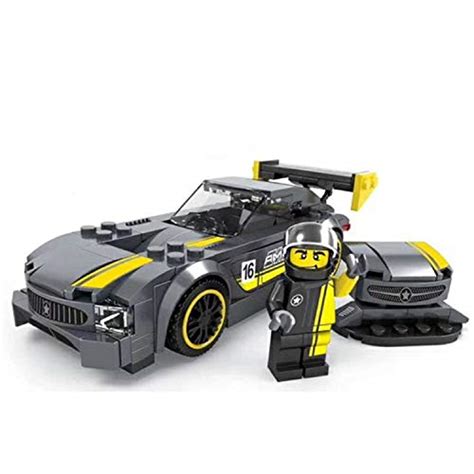 Buy Akrobo 978 204 Pcs Super Racing Car Building Blocks DIY Set with 1 ...