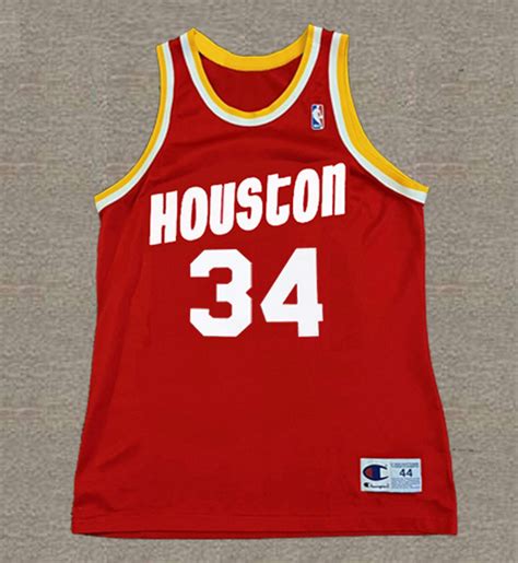 HAKEEM OLAJUWON Houston Rockets 1994 Throwback NBA Basketball Jersey ...