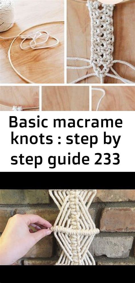 Image result for Basic Macrame Knots Tutorial