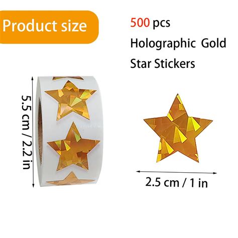 Snapklik.com : 500 Pcs Gold Star Stickers, Gold Foil Star Stickers, 1 ...