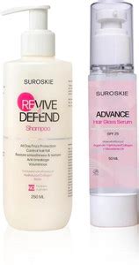 Suroskie Combo of Revive & Defend Shampoo and Hair Serum Hair Serum ...