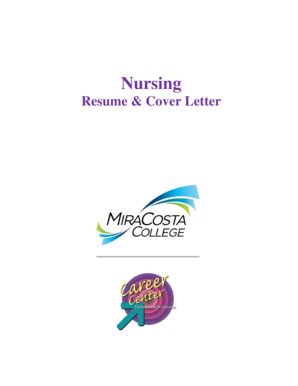 Fillable Online miracosta Nursing Resume & Interview Packet - MiraCosta ...