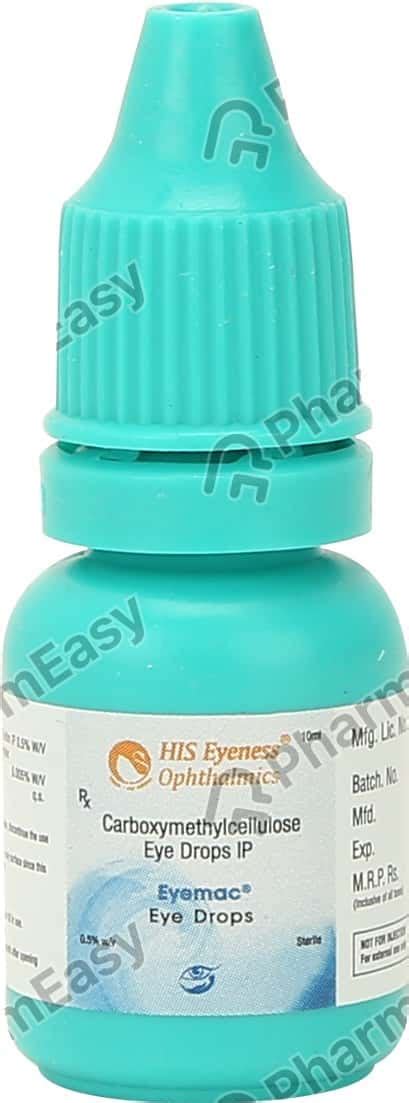 Eyemac 0.5 %W/V Eye Drop (10): Uses, Side Effects, Price & Dosage ...