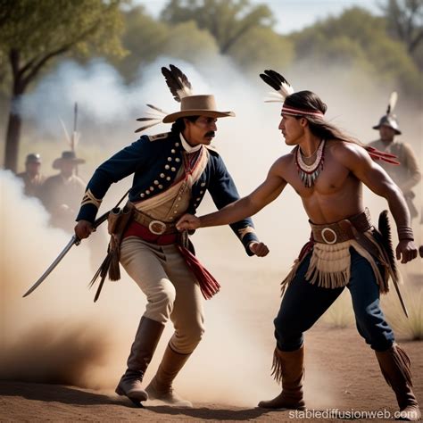 Clash of Cultures: Soldier vs Warrior | Stable Diffusion Online