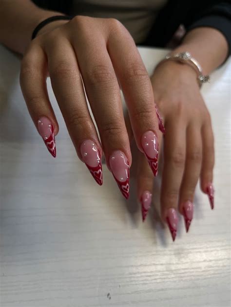 valentine nails stiletto