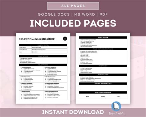 Image result for Project Plan Structure