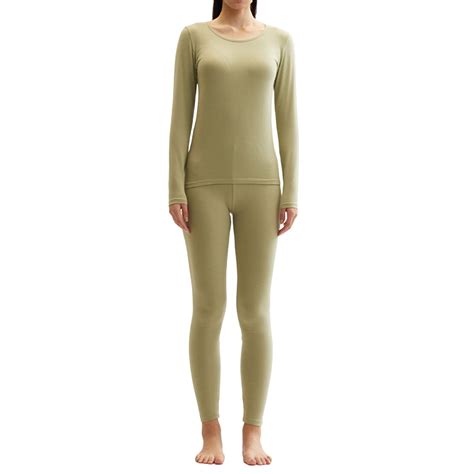 XuJwPNcy Thermal Underwear Set for Women Soft Cozy Long Johns Winter ...