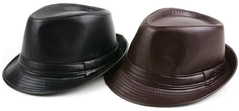Buy Zacharias Men's Leather Fedora Cowboy Hat Pack of 2 Black & Brown ...