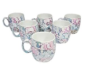 Buy CROCKTO Ceramic Tea Coffee Mugs (Multicolour) - Set of 6 Online at ...