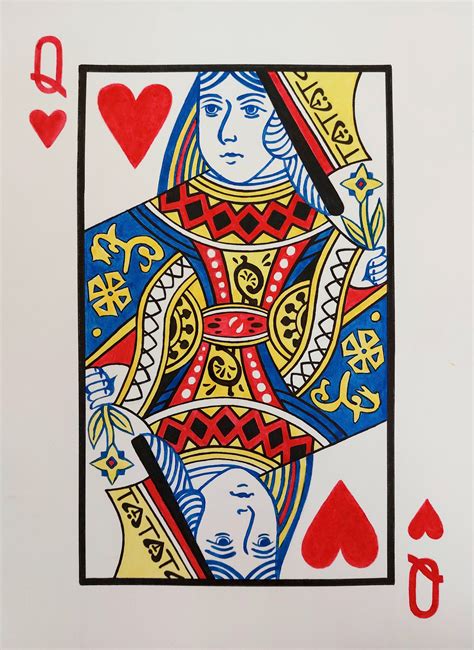 Queen Of Hearts Card High Resolution