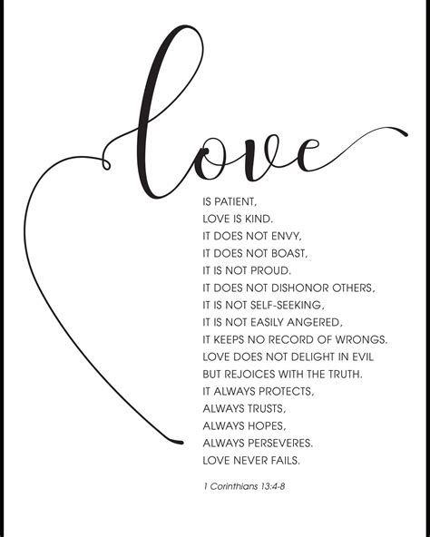 Printable 1 Corinthians 13 4 8 | FREE Printable HQ