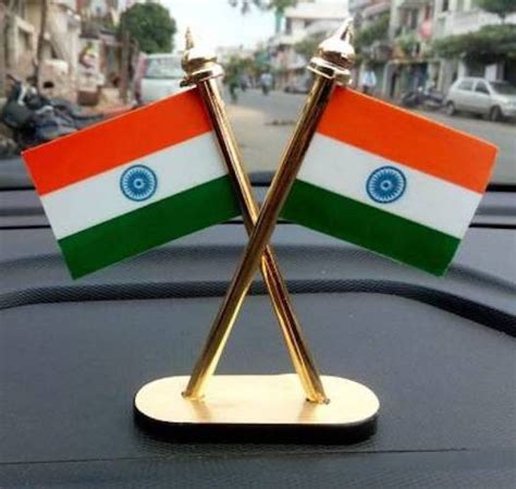 CASTO INDIAN FLAG Rectangle Car Dashboard Flag Flag Price in India ...