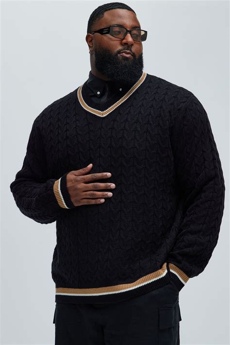 Back Again Cable Knit Sweater - Black/combo | Fashion Nova | Cable knit ...