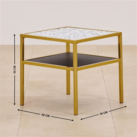 Buy Helios Calisto Metal End Table - Gold from Helios by Home Centre at ...