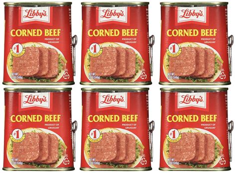 Libby's Corned Beef 12oz Can (Pack of 6), Set of 2: Amazon.com: Grocery ...