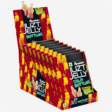 ALPENLIEBE JUZT JELLY Cola Flavour Bottles Pouch, 540g/582.4 g (Pack o ...