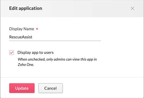 RescueAssist for Zoho Directory