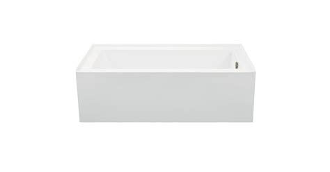 MTI Baths P153U-WH-RH Cameron 3 Designer 66" Alcove Acrylic Ultra ...