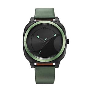 Fastrack Hype All Black Quartz Analog Black Dial with Green Leather ...