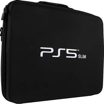 OIVO INDIA Black PS5 SLIM Black Nylon Hard Carrying Storage Case for ...