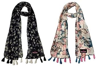 Buy StoleVilla Women's Printed Chiffon Scarf (STOLEVILLA_065_Multicolor ...