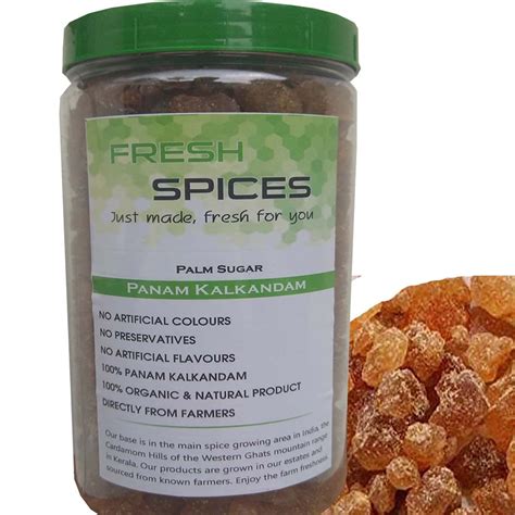 Fresh Spices Palm Sugar/Panam kalkandam - Pure & Natural 800g (In a Jar ...