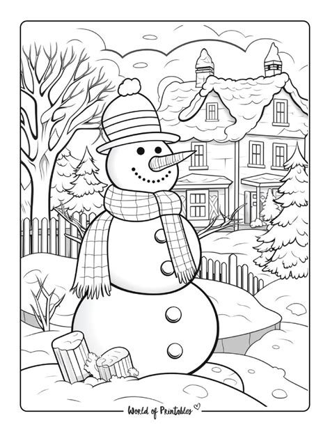 Snowman Coloring Pages - World of Printables