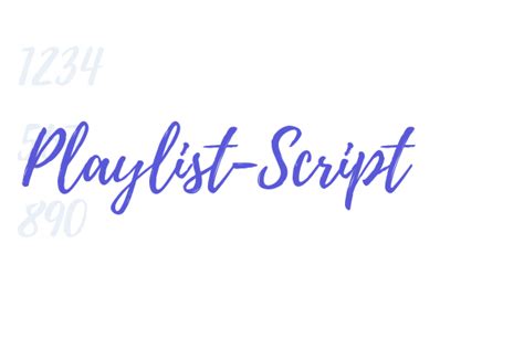 Image result for Playlist Script Font