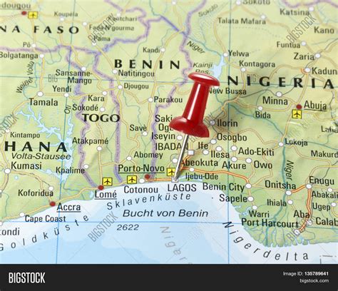 Map Pin Set On Lagos, Image & Photo (Free Trial) | Bigstock