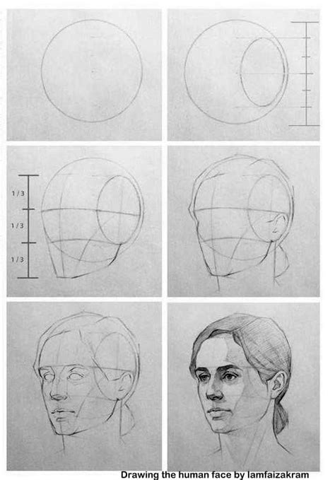 Image result for How to Draw a Human Face Tutorial