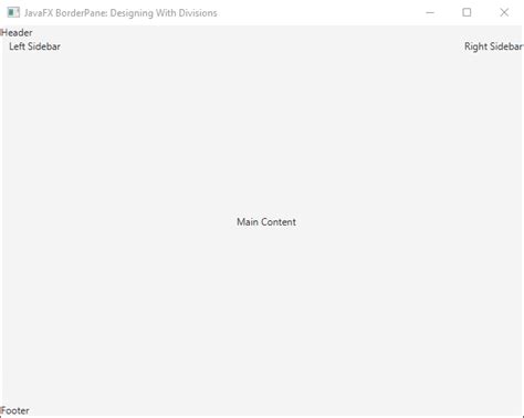 Image result for BorderPane JavaFX